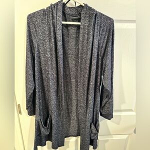 Lane Bryant Women's Charcoal Open Front Cardigan